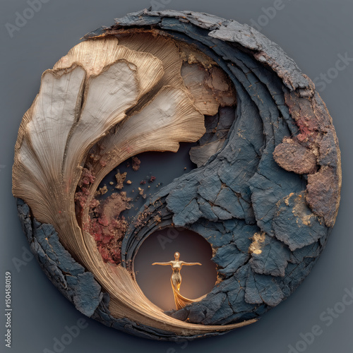 Yin-Yang symbolizes man and woman, beauty and ugliness, life and death, good and evil.