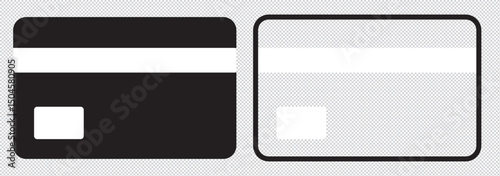 Credit card icon set. Credit card payment icon vector eps 10