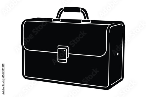 black briefcase icon