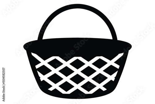 empty basket vector illustration