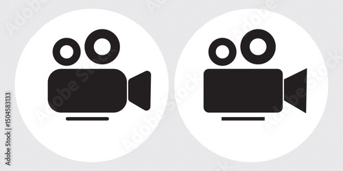 Video icon set. video camera icon vector. movie sign. cinema eps 10