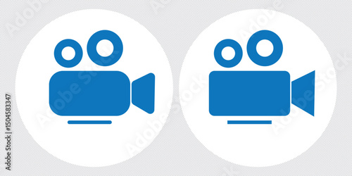 Video icon set. video camera icon vector. movie sign. cinema eps 10