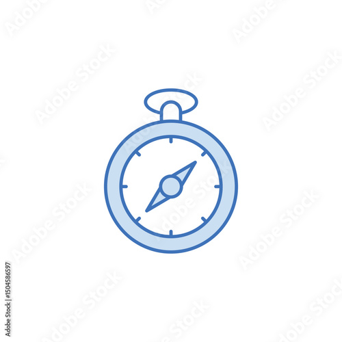 Compas icon design with white background stock illustration
