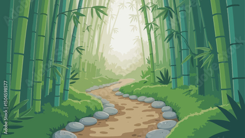 bamboo forest in the morning