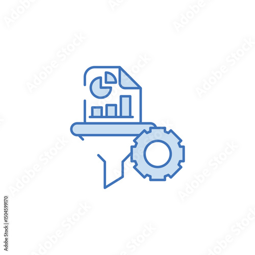 data filtration icon design with white background stock illustration