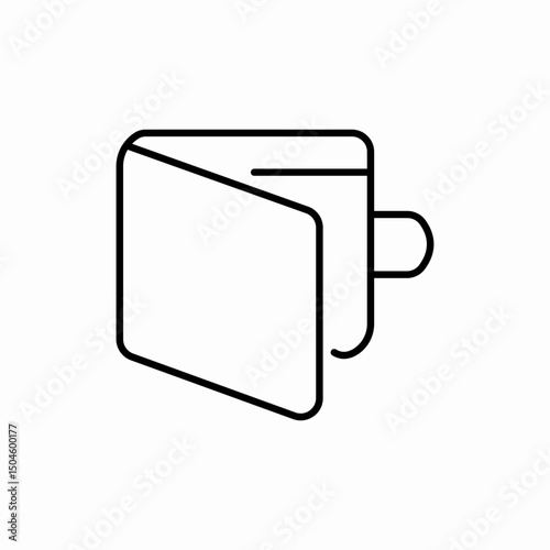 Document folder file holder icon vector sign