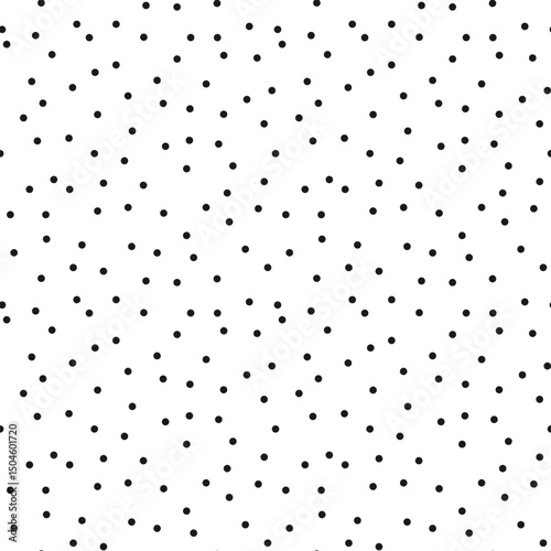 Black confetti vector Background. Simple monochrome Seamless polka dot pattern. Great for celebration themes, birthday wrapping, fabric, scrapbook, kids clothing, packaging, festive print