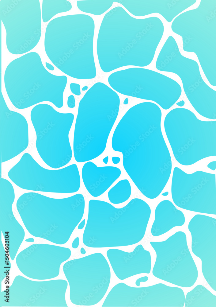 illustration of reflections in the water