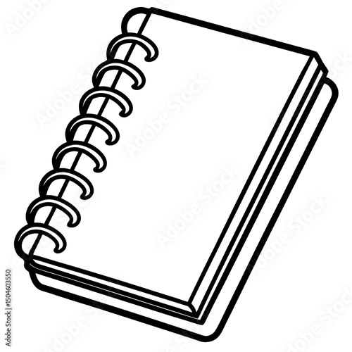open notebook with a pen