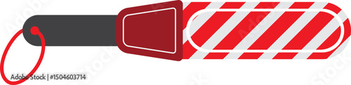 Illustration of a Handheld Metal Detector, Prevention Security Tool