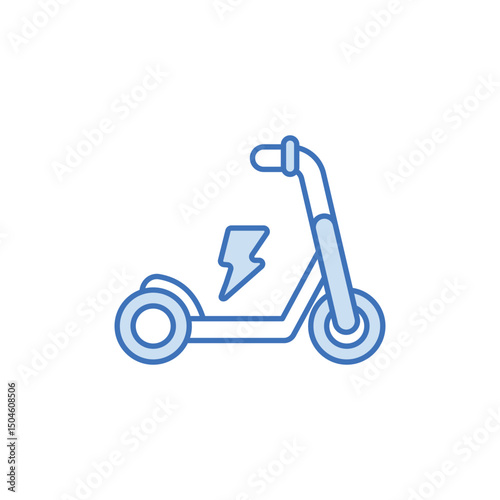 Scooter icon design with white background stock illustration