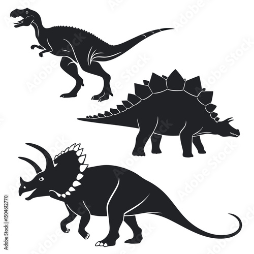 Giant extinct prehistoric tyrannosaurus 3D render illustration of a carnivorous reptile dinosaur isolated on white