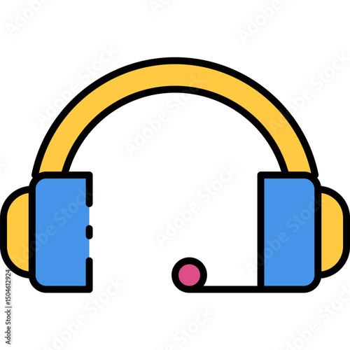 Microphone single icon vector illustration