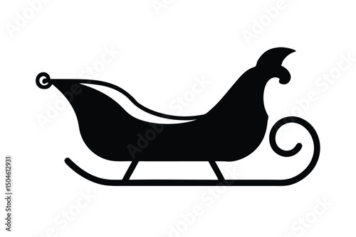 sleigh vector icon