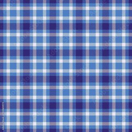Classic blue plaid pattern. Versatile textile background for fabrics, wallpaper, or design projects. Creates a warm, cozy, and comforting feel.