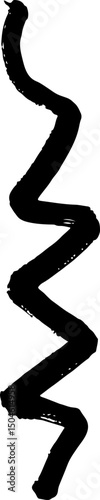 Brush Handmade brush and. abstract shape VECTOR