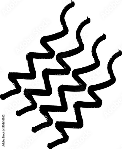 Brush Handmade brush and. abstract shape VECTOR