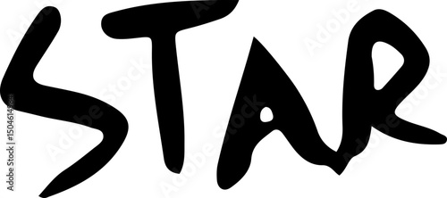 STAR. Brush Handmade brush and. abstract shape