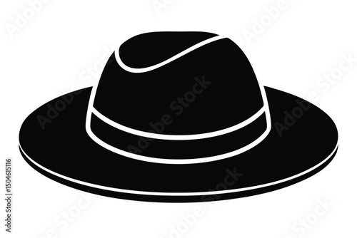 black hat isolated on white