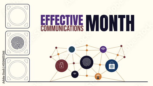 Speak Clearly, Listen Deeply, Celebrate Effective Communications Month design templet