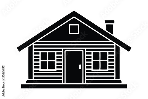 cabin vector icon