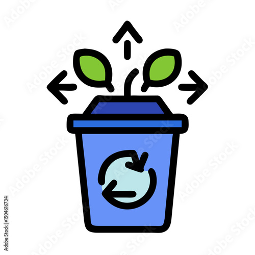 Sustainable Zero Waste Practices Vector for Eco Product Branding