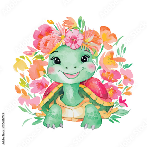 Leaping frogs and comical turtles with flowers make for some truly funny and adorable sights