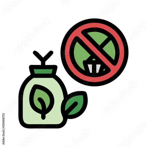 Minimalist Zero Waste Concept with Sustainable Product Illustrations