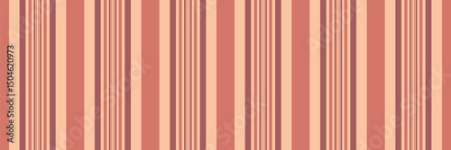 Duvet vertical stripe texture, page fabric lines seamless. Turkish pattern background textile vector in red and orange colors.