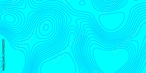 Topography line map blue wave paper curved reliefs landscape geographic background, vintage outdoors style topographic contour lines map isolated on transparent seamless pattern abstract background.