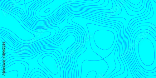 Topography line map blue wave paper curved reliefs landscape geographic background, vintage outdoors style topographic contour lines map isolated on transparent seamless pattern abstract background.