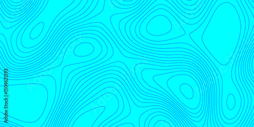 Topography line map blue wave paper curved reliefs landscape geographic background, vintage outdoors style topographic contour lines map isolated on transparent seamless pattern abstract background.