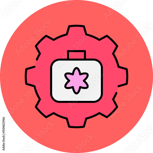 Setting single icon vector illustration