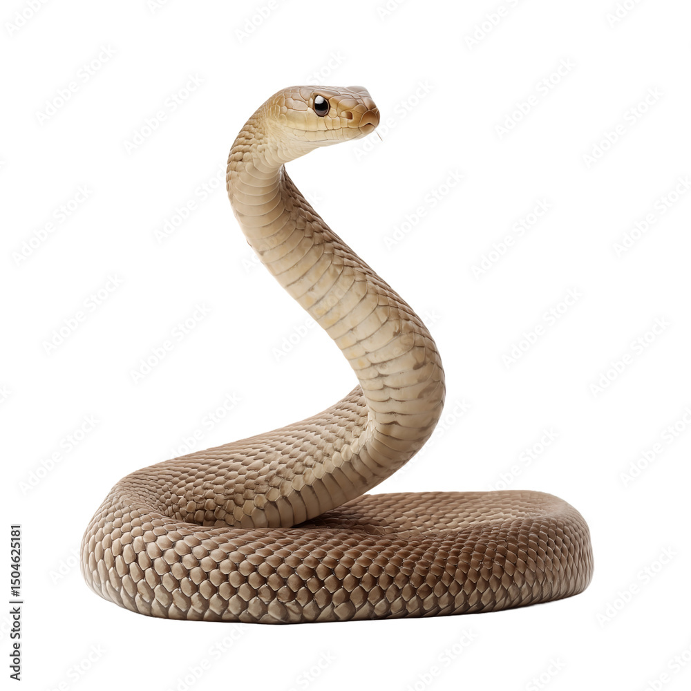 Fototapeta premium grey snake on transparent background 