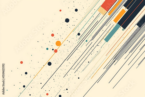Clean Abstract Data Visualization Tech Background