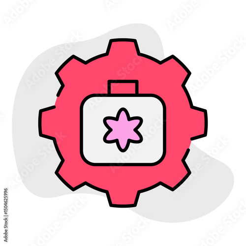 Setting single icon vector illustration