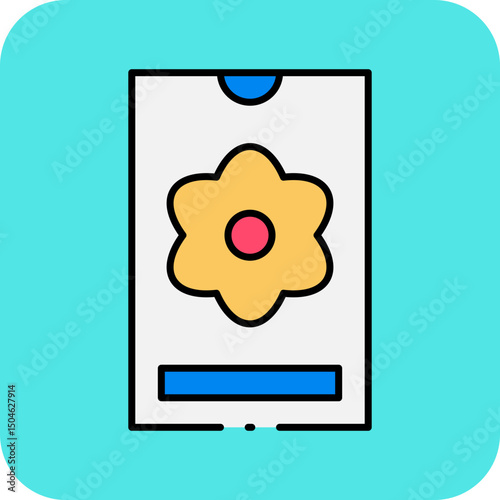 Smartphone single icon vector illustration