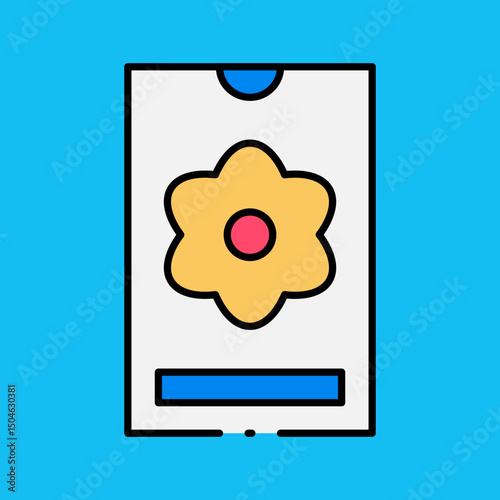 Smartphone single icon vector illustration