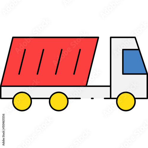 Truck single icon vector illustration