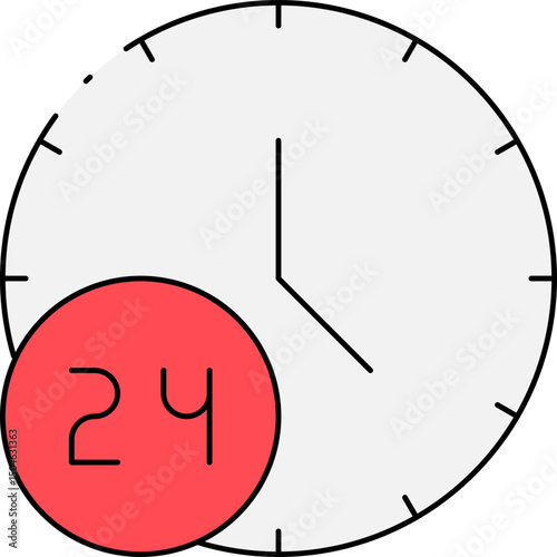Time single icon vector illustration