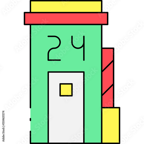 Barrier single icon vector illustration