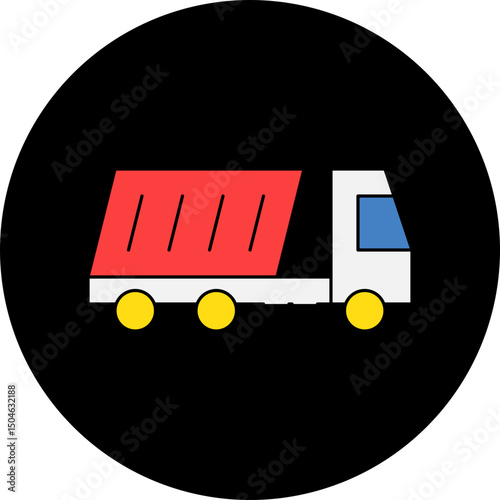 Truck single icon vector illustration