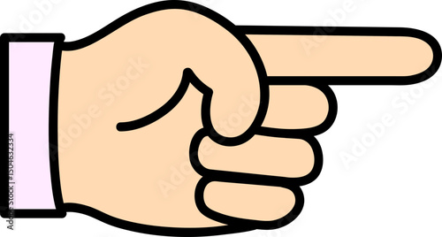 a hand arrow

