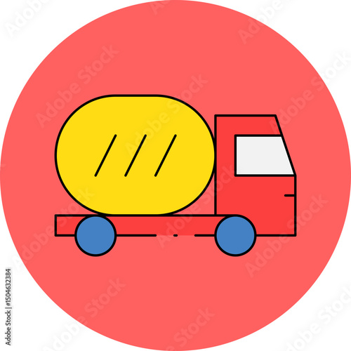 Fast food truck single icon vector illustration