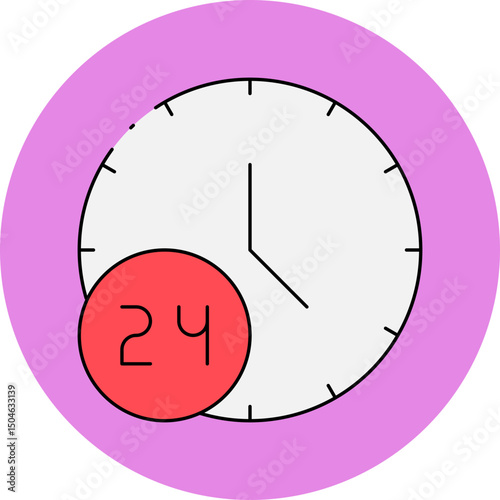 Time single icon vector illustration