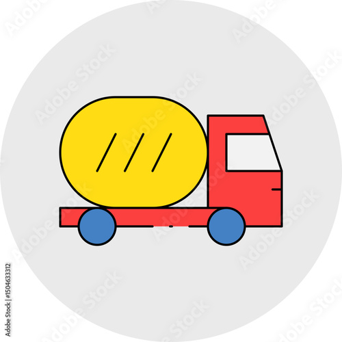 Fast food truck single icon vector illustration