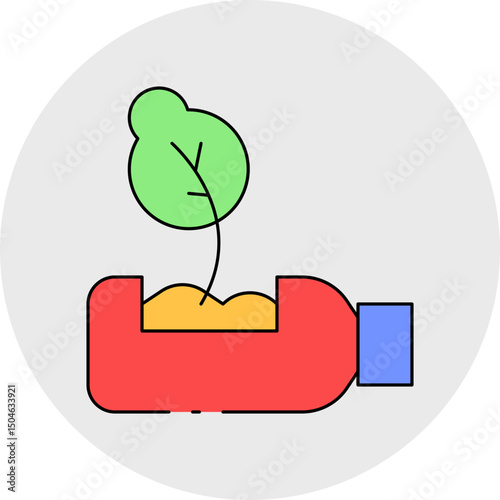 Bottle single icon vector illustration