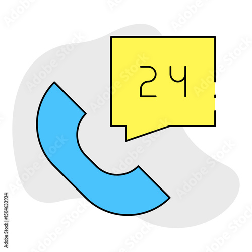 Call single icon vector illustration