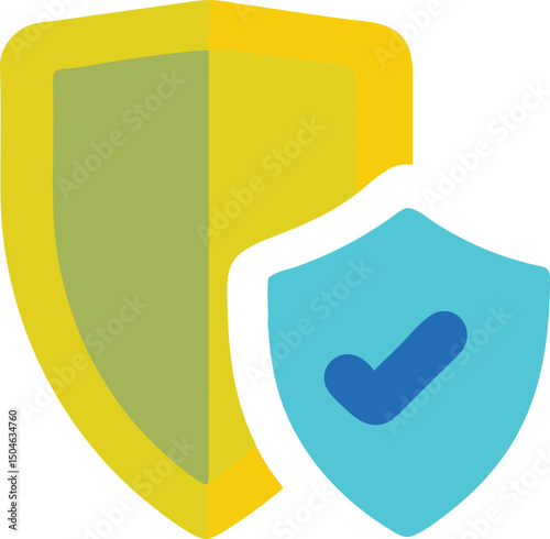 Approved Security Shield Icon Graphic Design