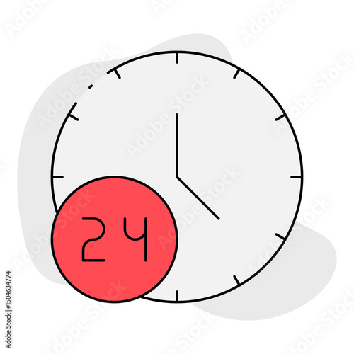 Time single icon vector illustration